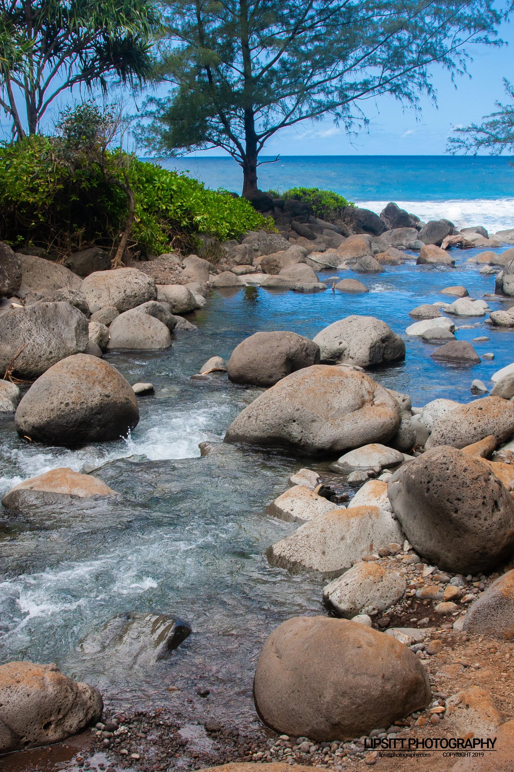 Hanakapi’ai Stream - Kalalau Trail, Kauai, Hawaii