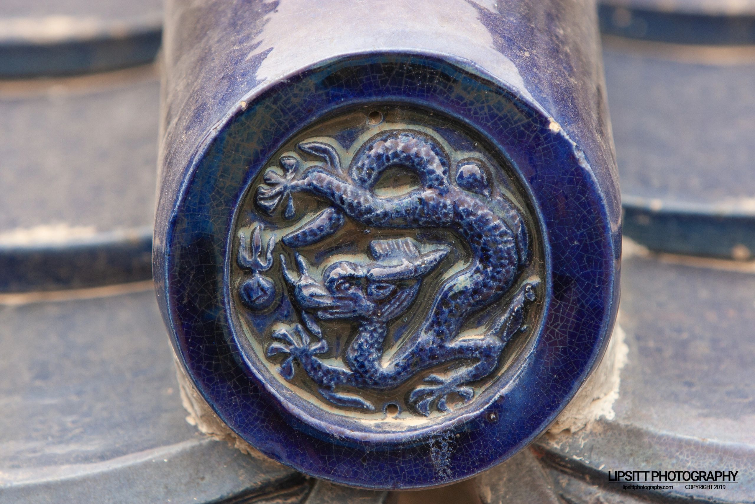 Blue Eave-End Tiles – Beijing China