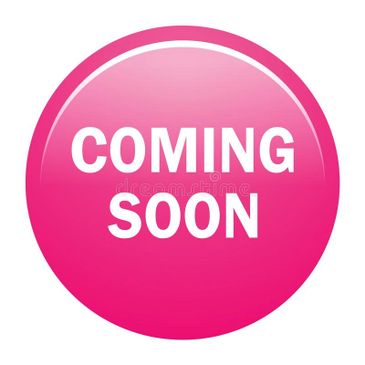 Bright pink circle with white text reading 'COMING SOON'.
