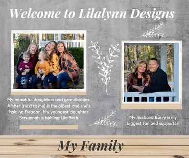 A family description with pictures on the website