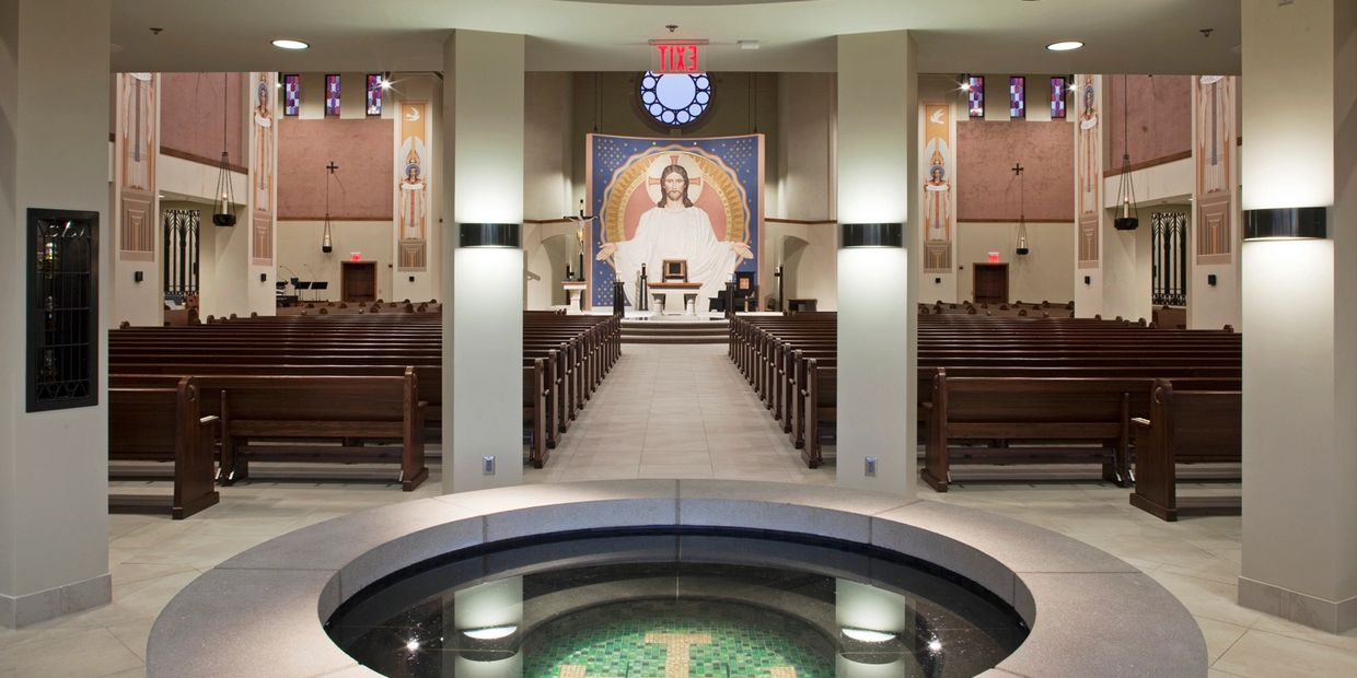 Baptismal font.