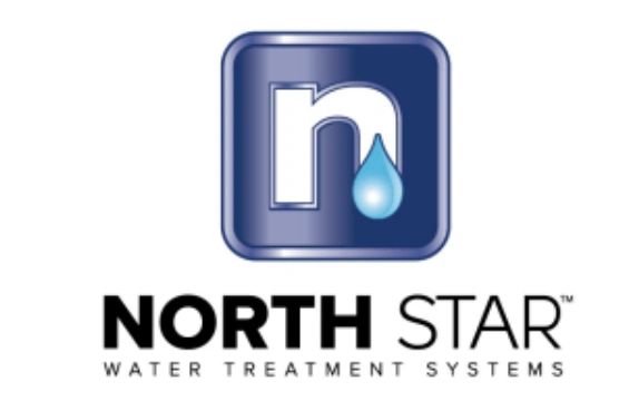 Logo of North Star Water Treatment Systems featuring a stylized 'n' and water droplet.