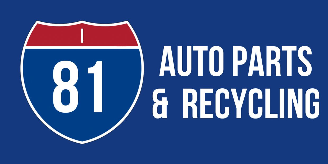 Interstate 81 Auto Parts &amp; Recycling logo with blue, red, and white colors.