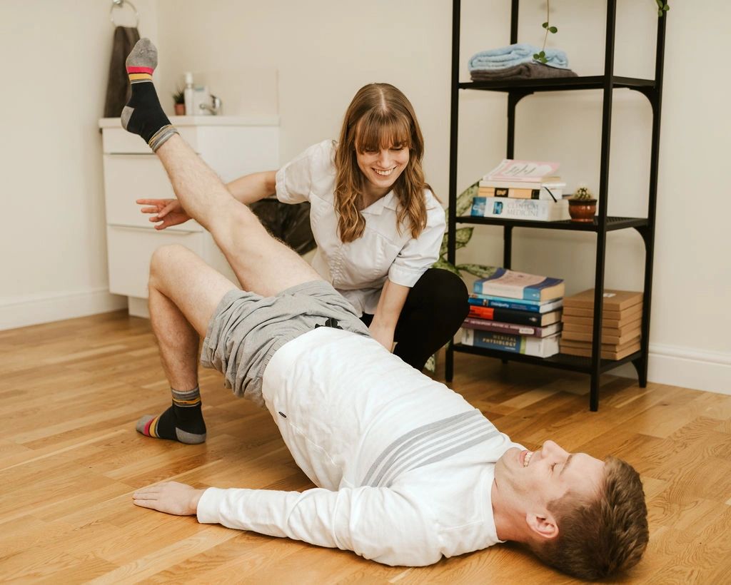 exercise and treatment plan for pain with and osteopath and physio 