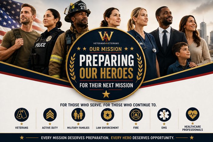 Veterans and first responders preparing for their next mission with confidence and purpose.