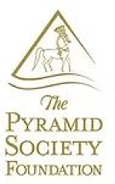 Logo of The Pyramid Society Foundation featuring a pyramidal shape and a horse.