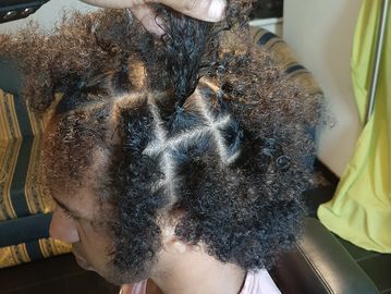 Instant locs in the making 