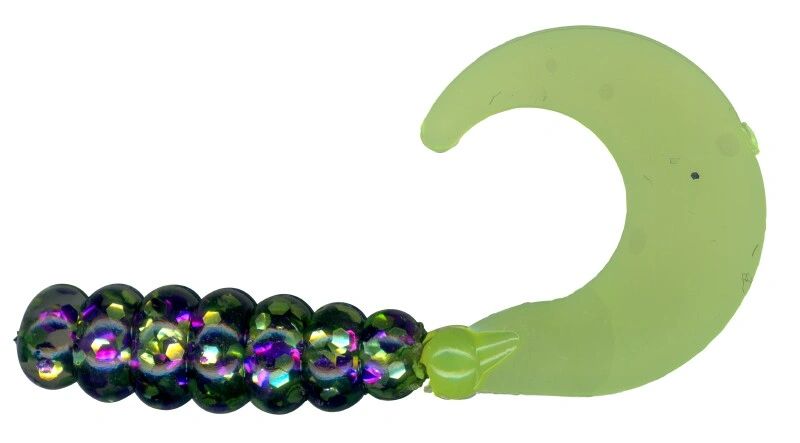2" Crazy Tail Grub Mardi Gras CTF250-2
