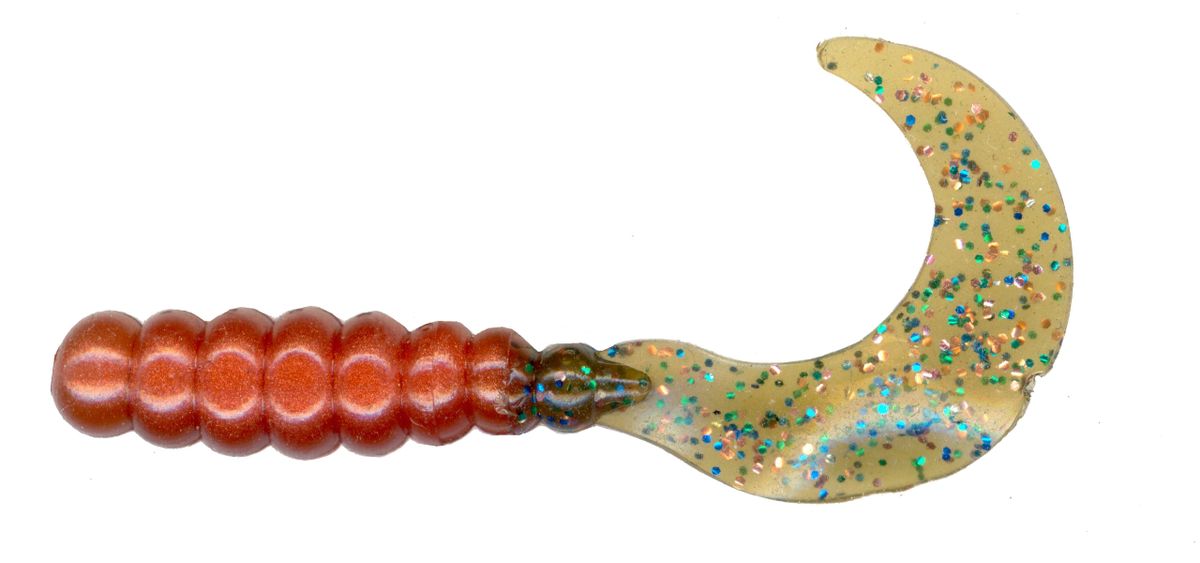 2" Crazy Tail Grub Brown Crawdad CTFL2210-2