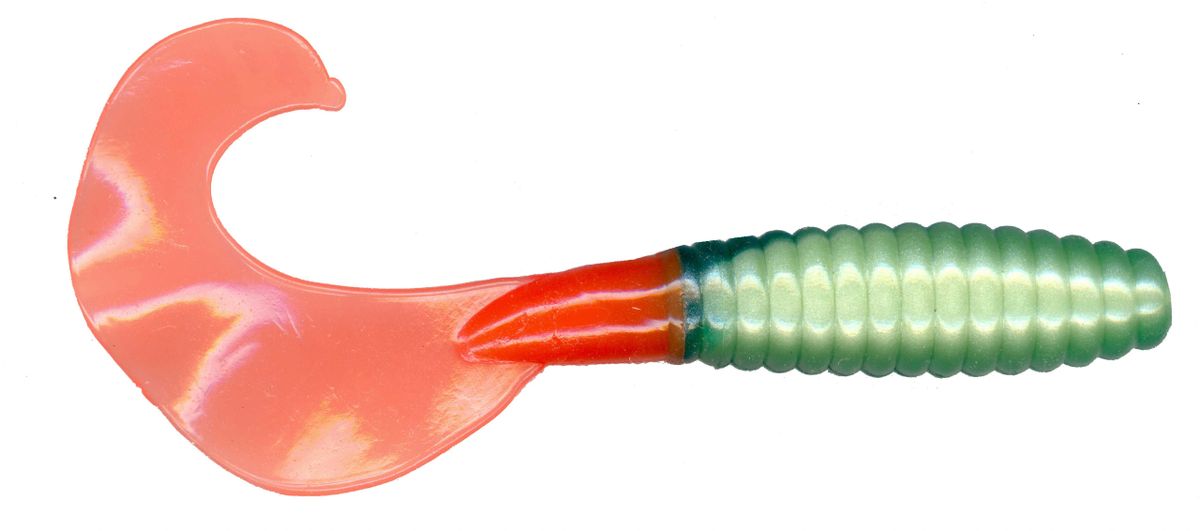 5" Curly/Crazy Tail Grub Fire Tiger CTFL38-5