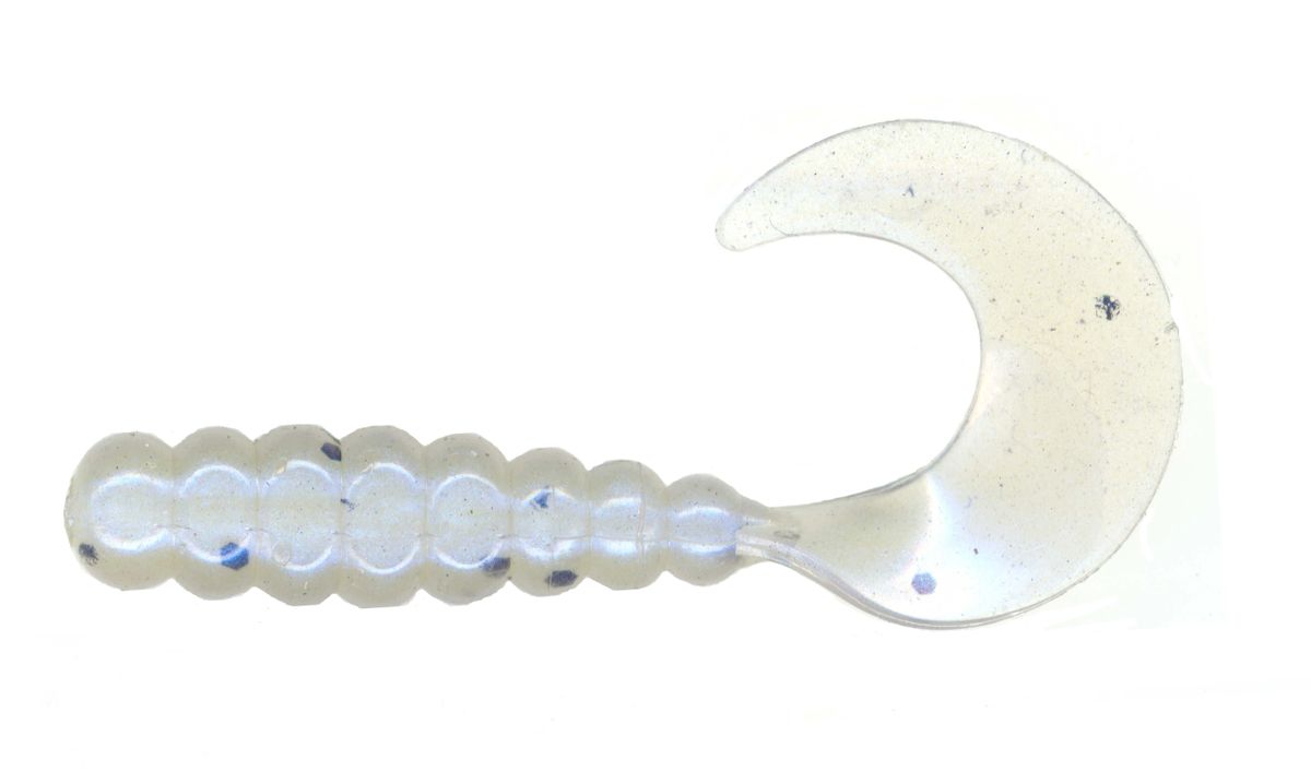 2" Curly/Crazy Tail Grubs BLUE PEARL PEPPER CTL163-2