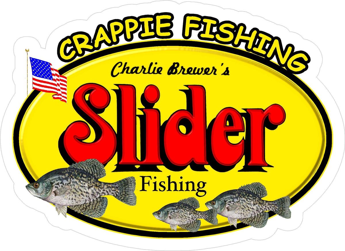 2 Crappie Slider Oval Bumper Stickers