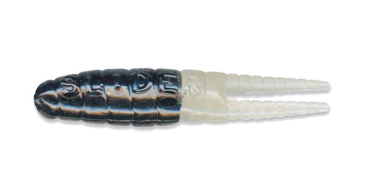 Whirly Bee Grub Black/Glo Tail WBGFGLO