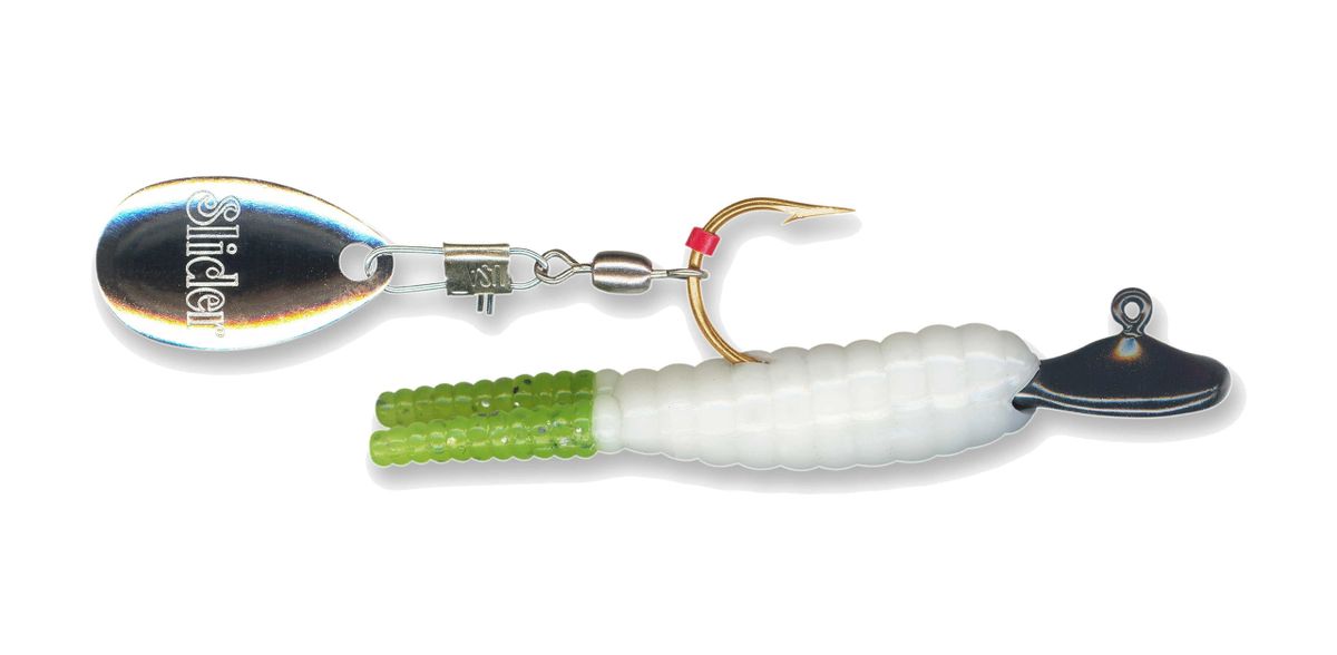 Whirly Bee WHITE /CHARTREUSE TAIL WF45