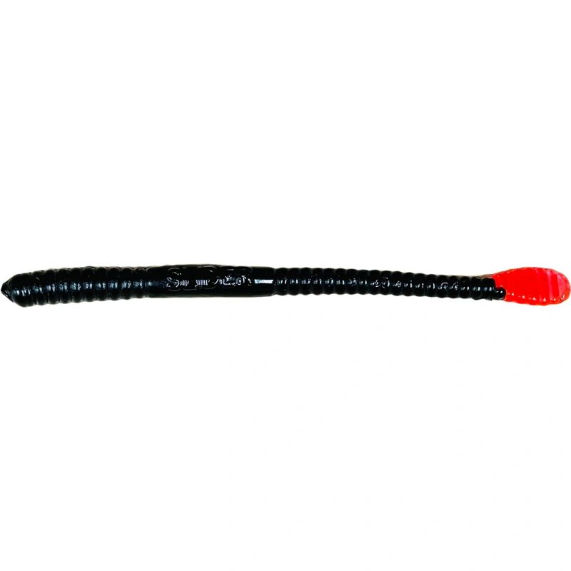 4" Slider Worm Black/Pink Tail SWF1
