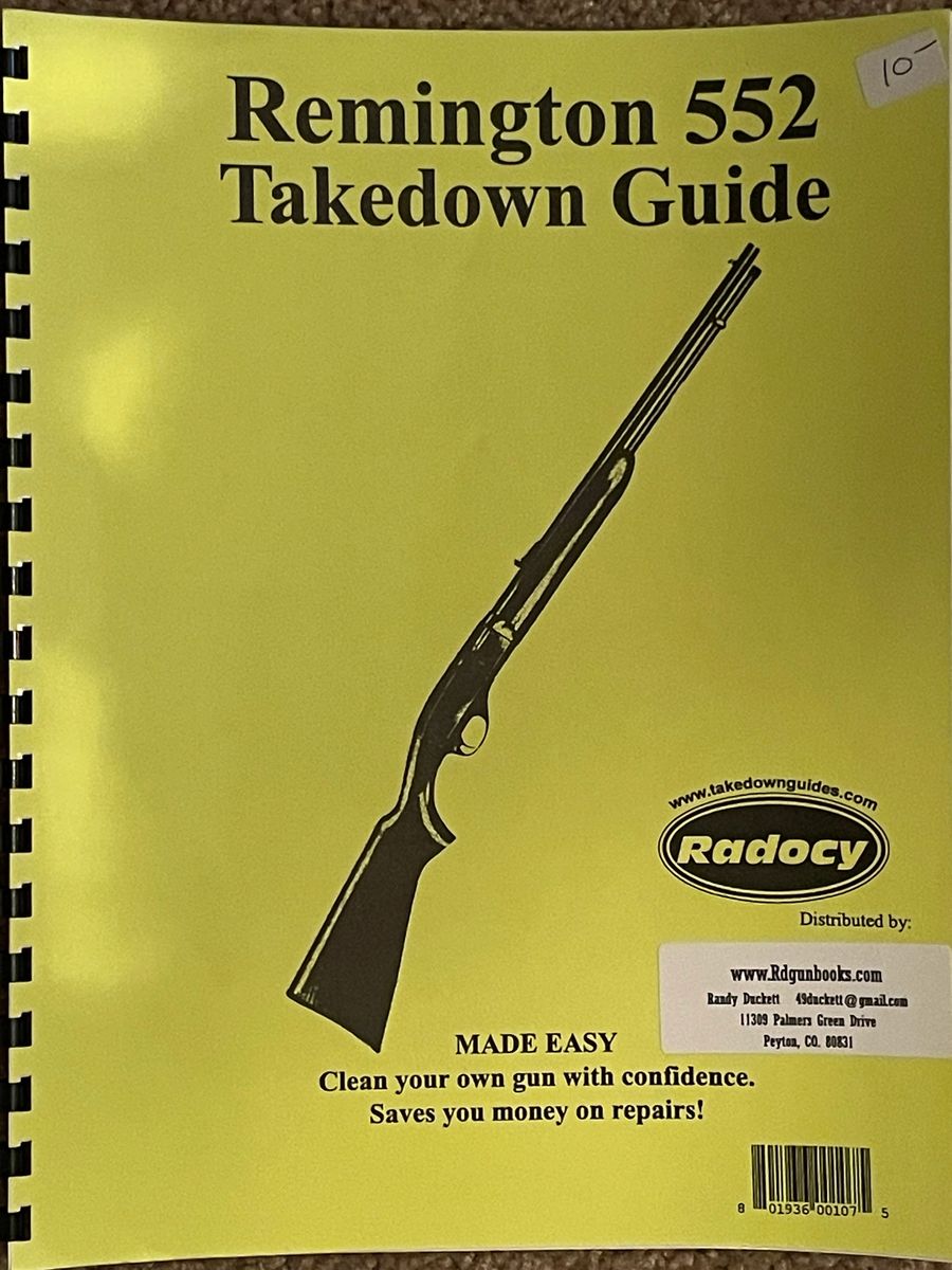 552 Runescape Remington 552 Takedown Guide