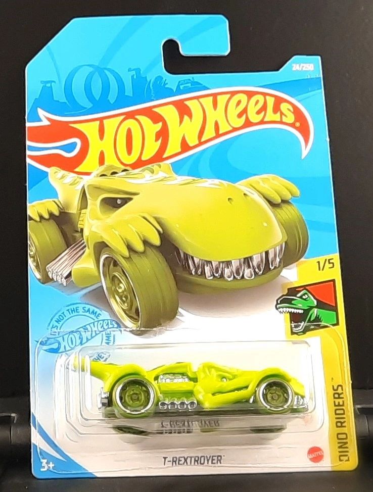 Hot Wheels T Rextroyer, [Green] 24/250 Dino Riders 1/5