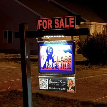 Illuminated for sale sign