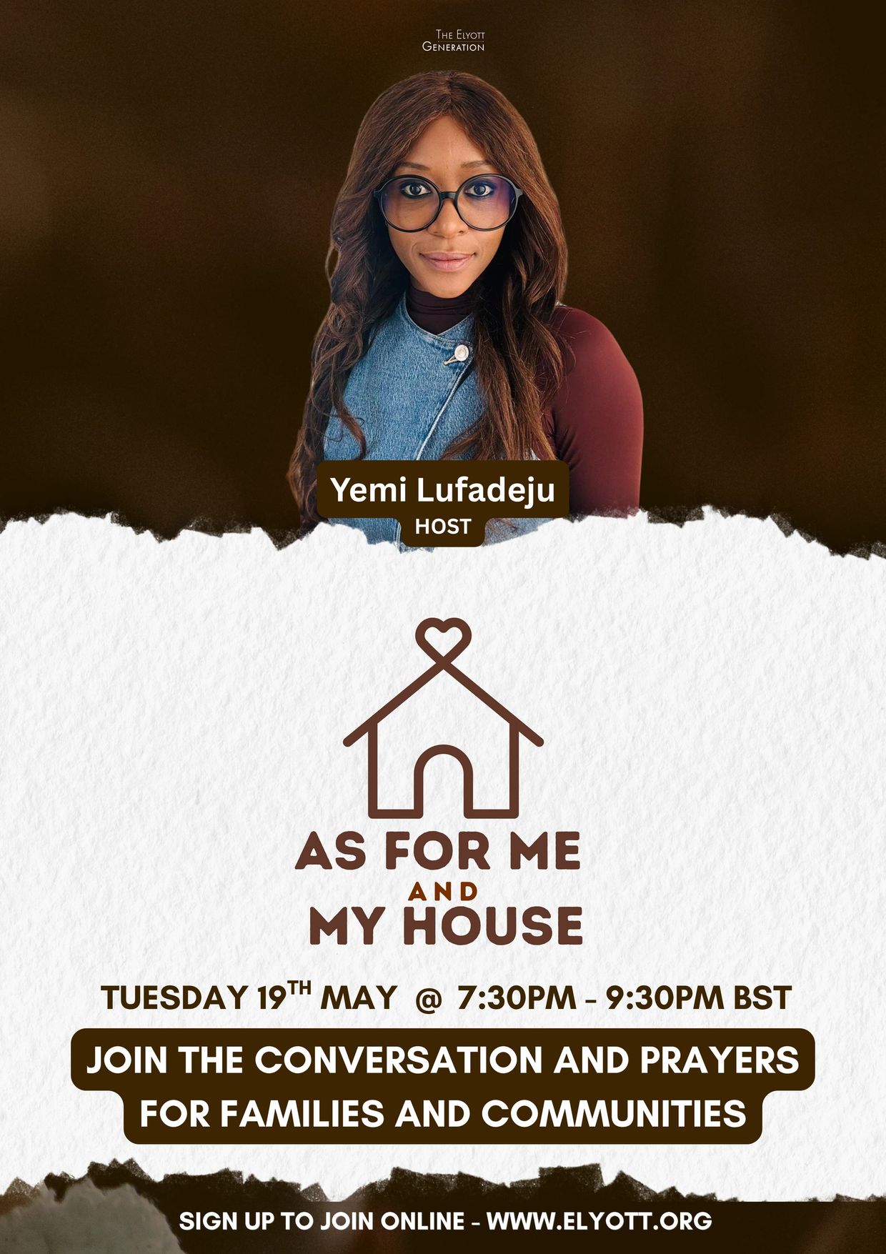 Yemi Lufadeju hosts a community prayer event on May 19th.