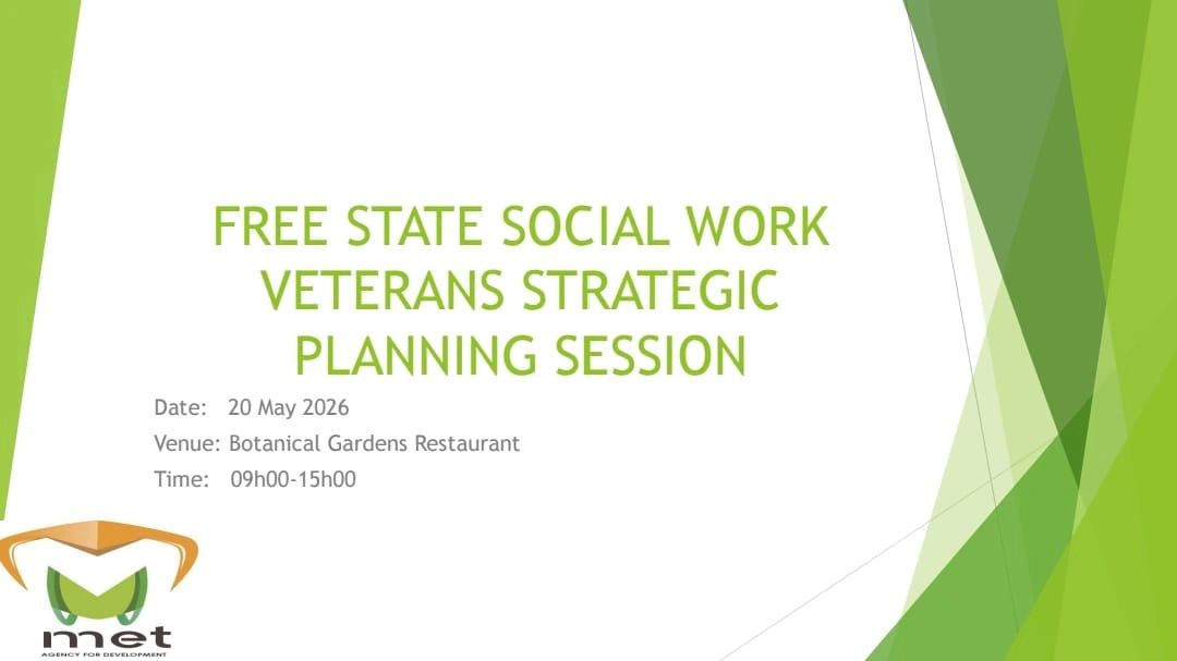 Free State Social Work Veterans strategic planning session details.