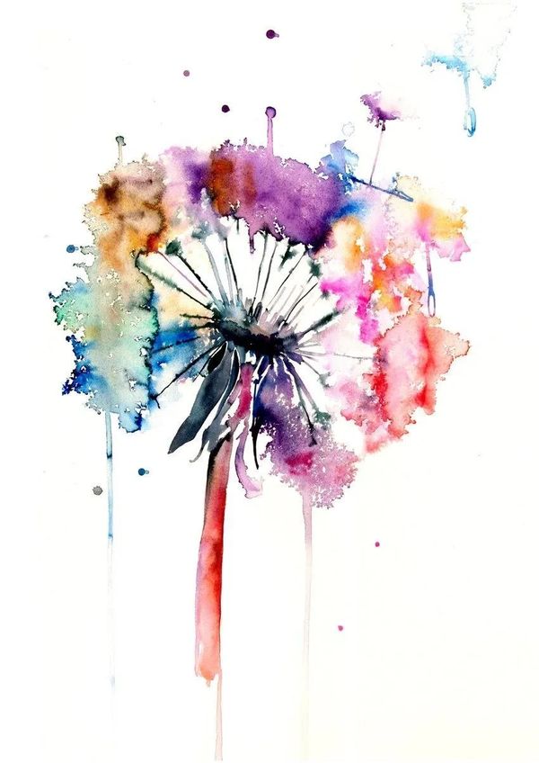 Be coaching solutions branding - colorful dandelion