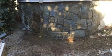 Saugus stone foundation repairs and basement waterproofing.