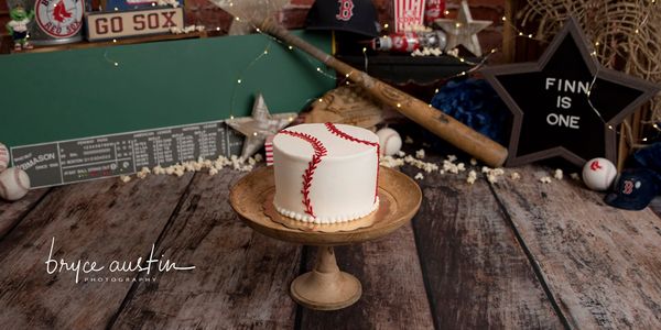 Baseball Smash Cake for 1st Birthday Smash Session