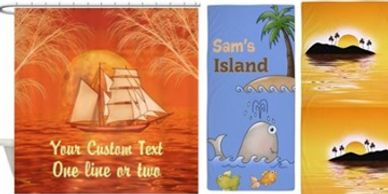 Personalized Beach designs on home products