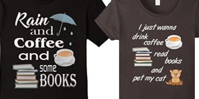 Novelty Tees for Book Readers at Amazon 