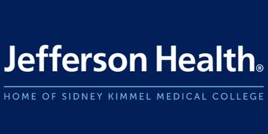 Jefferson Health logo with Sidney Kimmel Medical College text.