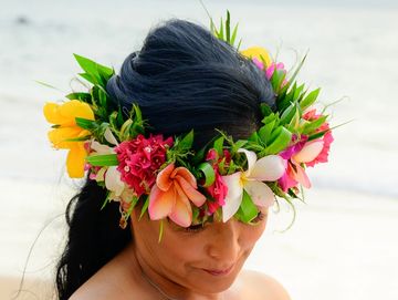 Tropical mix flower crown