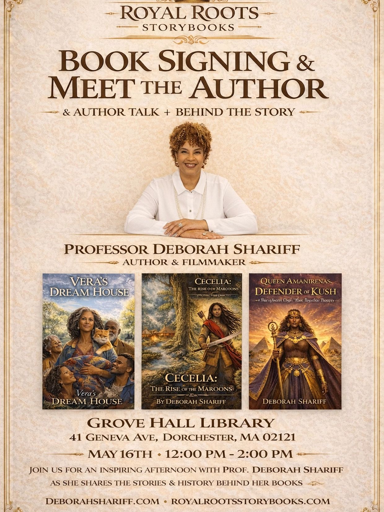 Book signing and author talk event with Professor Deborah Shariff.