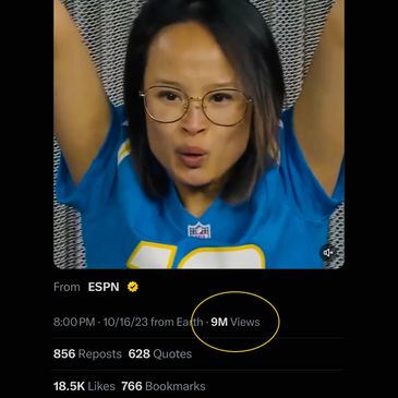 Merrianne Do is the Chargers superfan chargers lady that went viral for her intense emotions on MNF
