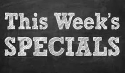 WEEKEND SPECIALS