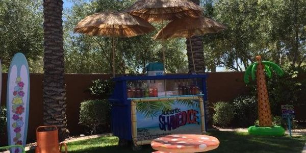 shaved ice cart