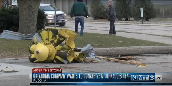 Goddard Enterprises of Edmond, Oklahoma reaches out to Rudd, Iowa to donate a Federal Signal Siren