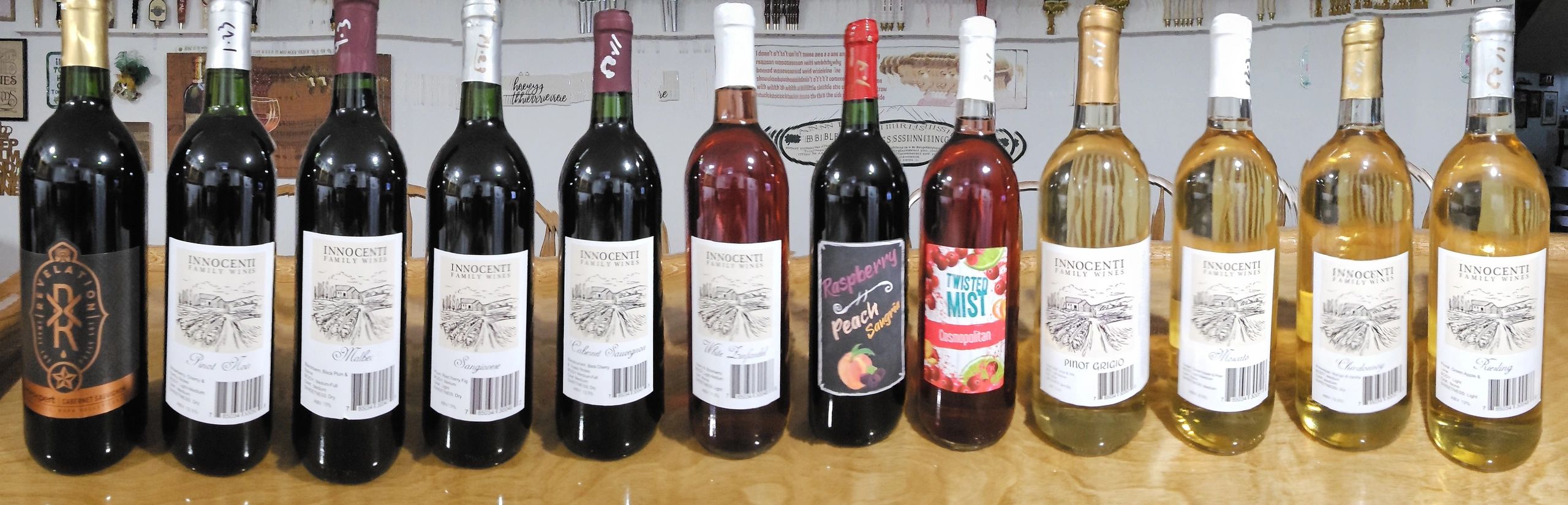 Selection of wines