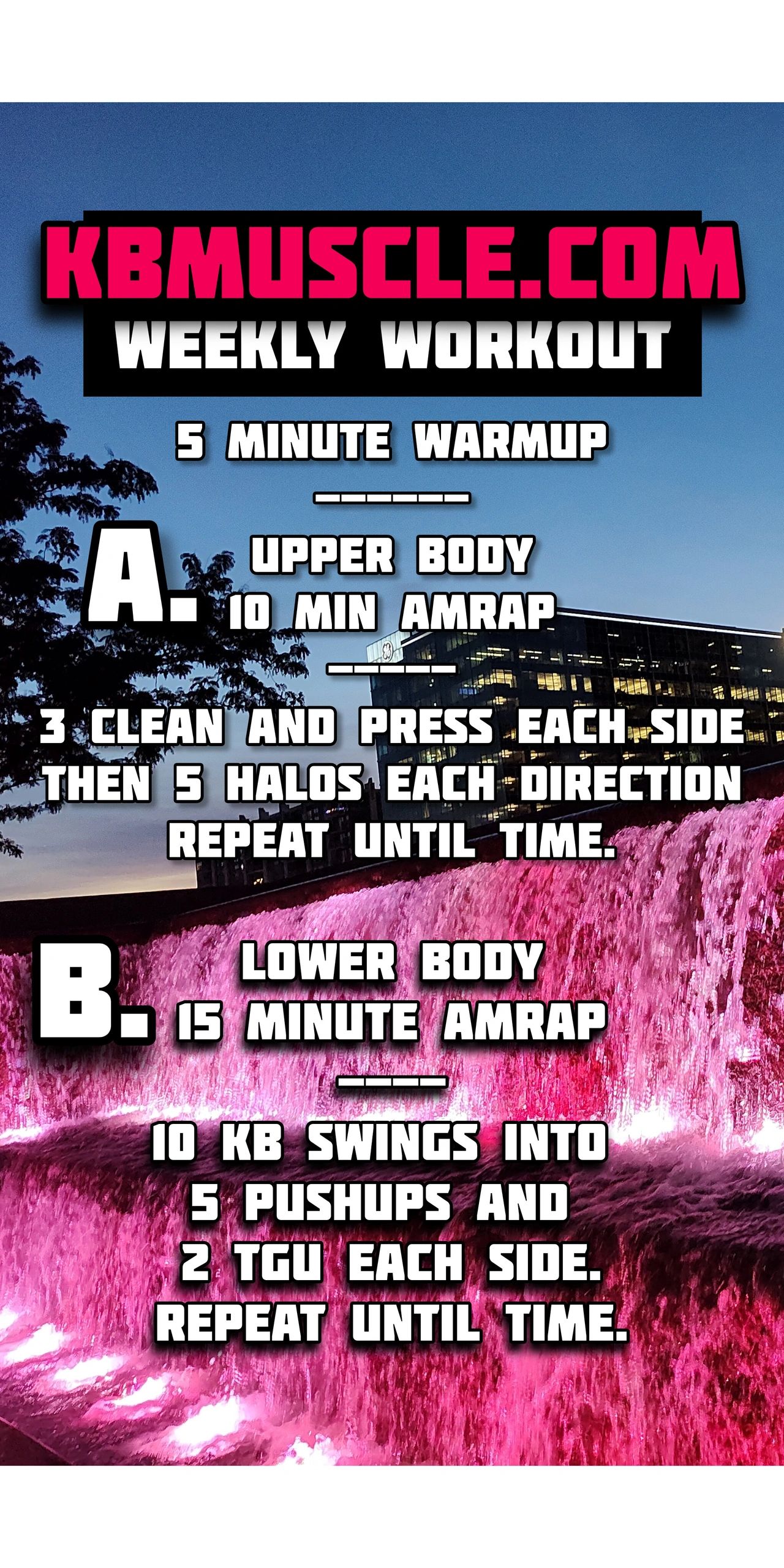 KBOMG Full Body Single Kettlebell Workout 6 18 24