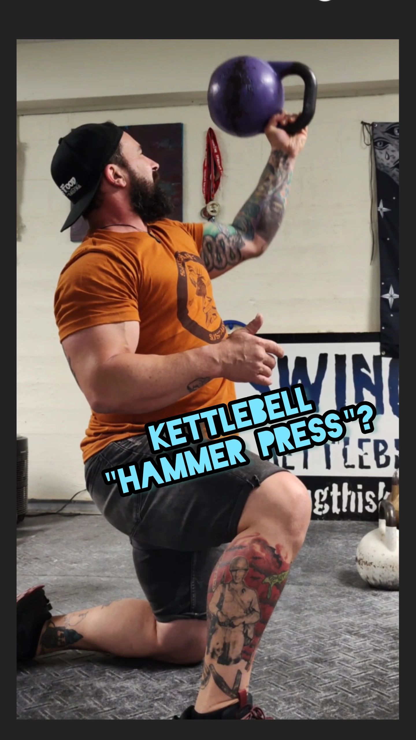 Kettlebell Hammer Press for Meaty Forearms and Grip Strength