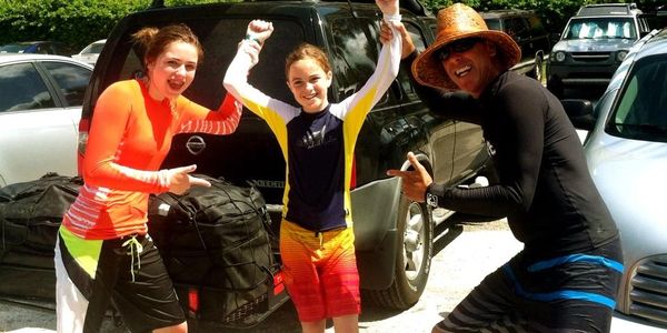 Surf lessons in Coca Beach are fun.