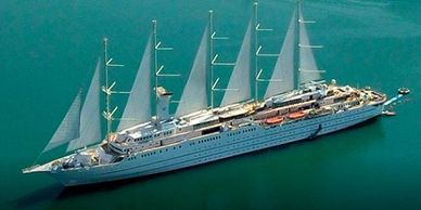 Wind Surf Ship from WindStar Cruises