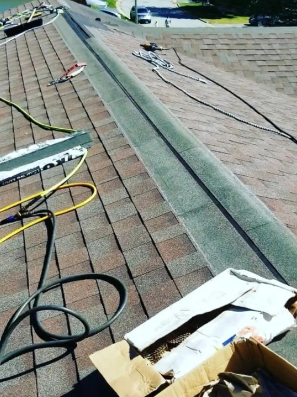 New roof shingle installation completed with perfection.