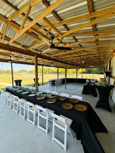 Outdoor Wedding + Decor:
50 guests