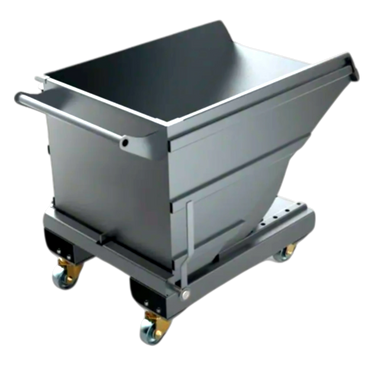 an industrial waste cart, chip cart