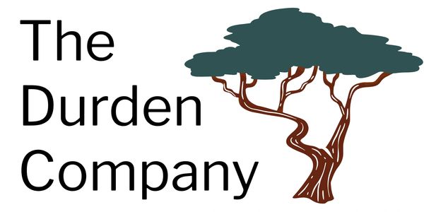 Logo of The Durden Company with a stylized tree graphic.