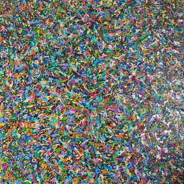A Symphony of Colours3, acrylic canvas on canvas, 48x48