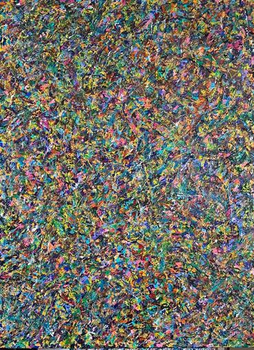 A Symphony of Colours5, acrylic on canvas, 48x36. 