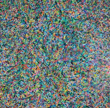 A Symphony of Colours 10, acrylic on canvas, 40x40