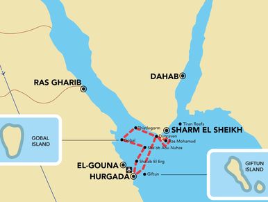 North Wrecks + Reefs itinerary