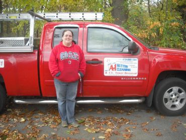 Daughter. Family owned, gutters, toledo, Power wash,  Tower Removal, Maumee, Gutter Cleaned